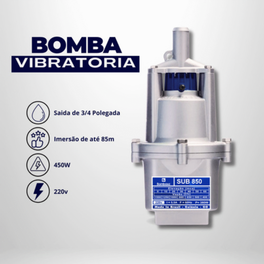 Bomba Submersa P/poço Sapo Bsb850 380w 3/4pol – 110/220 - Bombasa - Imagem 3